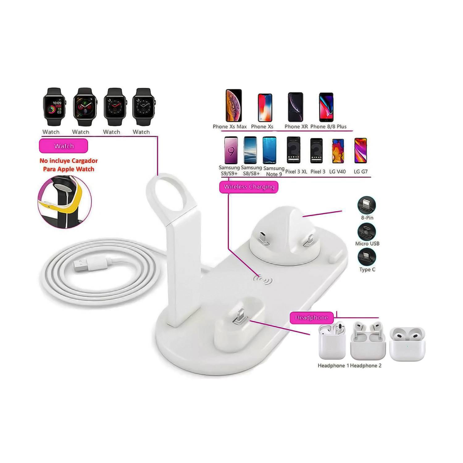 Station ™ - Estacion De Carga Para iPhone Air Pods B