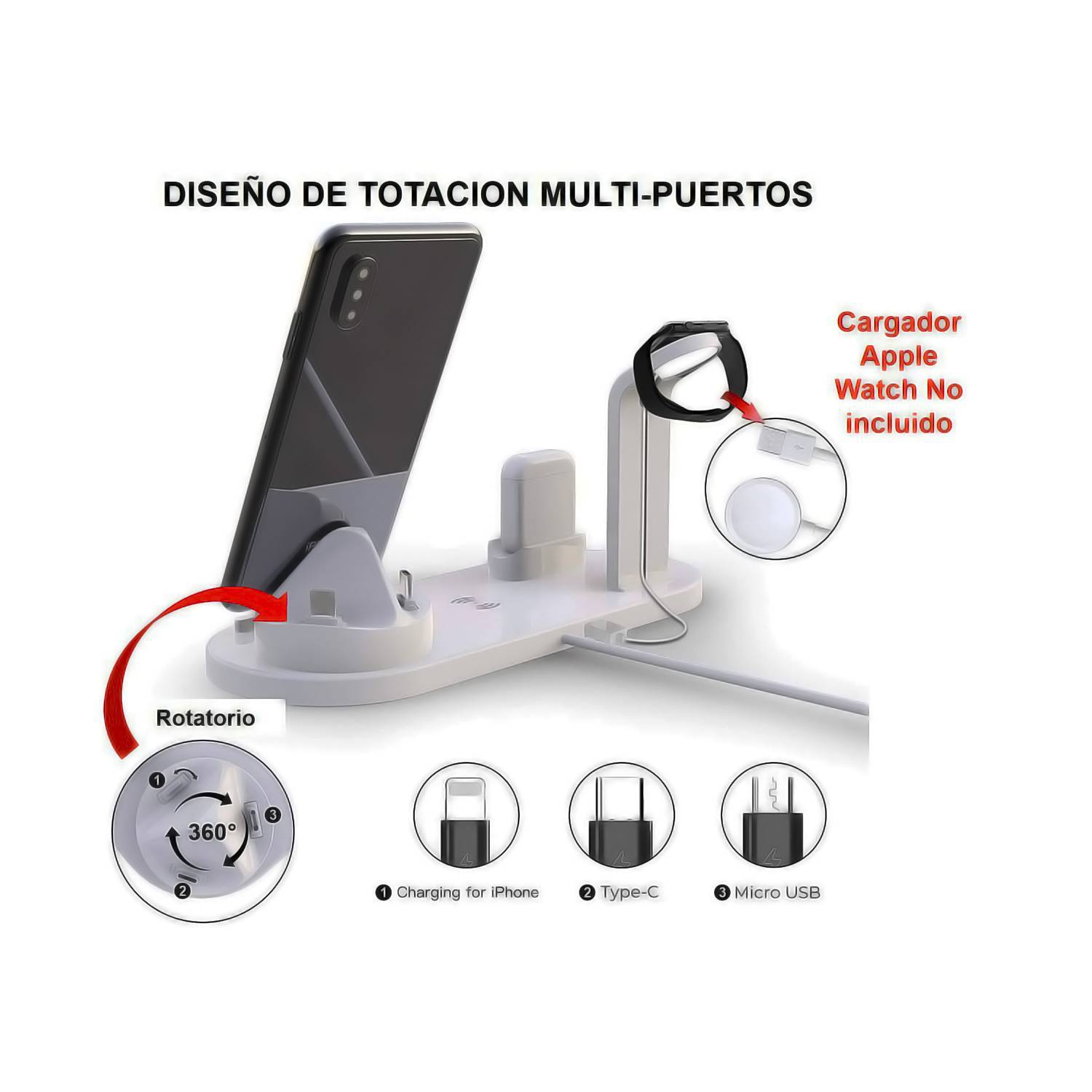 Station ™ - Estacion De Carga Para iPhone Air Pods B