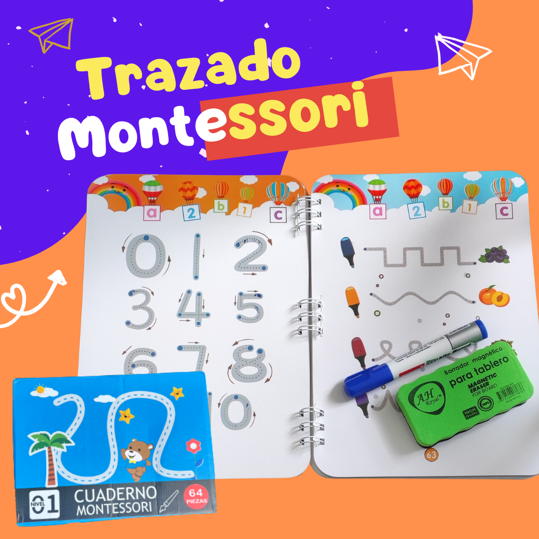 Montesorri ™ - Cuaderno Trazado